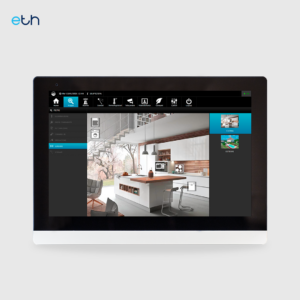 Touchscreen multimedia per integrazione sistema domotico e videocitofonia