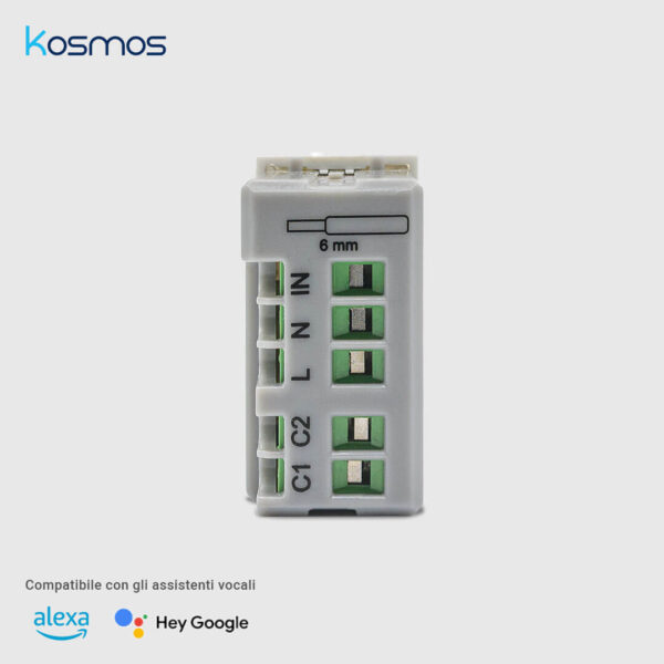 kblue attuatore multifunzione wireless Kosmos bianco retro