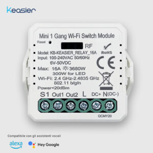 Attuatore WiFi IN/OUT 16A