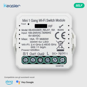 Attuatore WiFi IN/OUT 16A